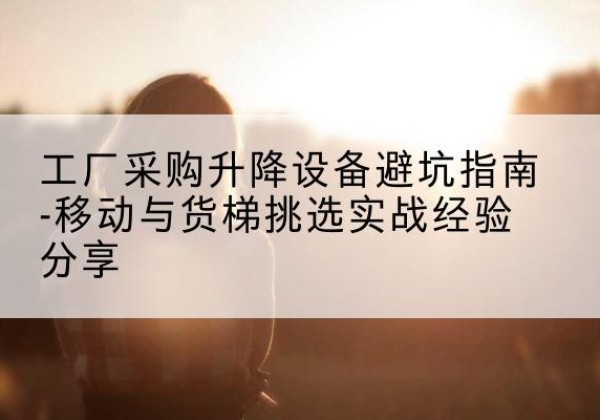 白云鄂博矿移动式升降机怎么选-工厂采购升降设备避坑指南-移动与货梯挑选实战经验分享