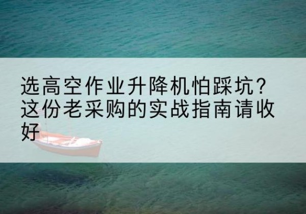 白云鄂博矿高空作业升降机厂家推荐-选高空作业升降机怕踩坑？这份老采购的实战指南请收好