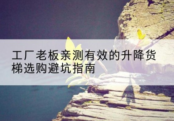 白云鄂博矿升降货梯怎么选-工厂老板亲测有效的升降货梯选购避坑指南